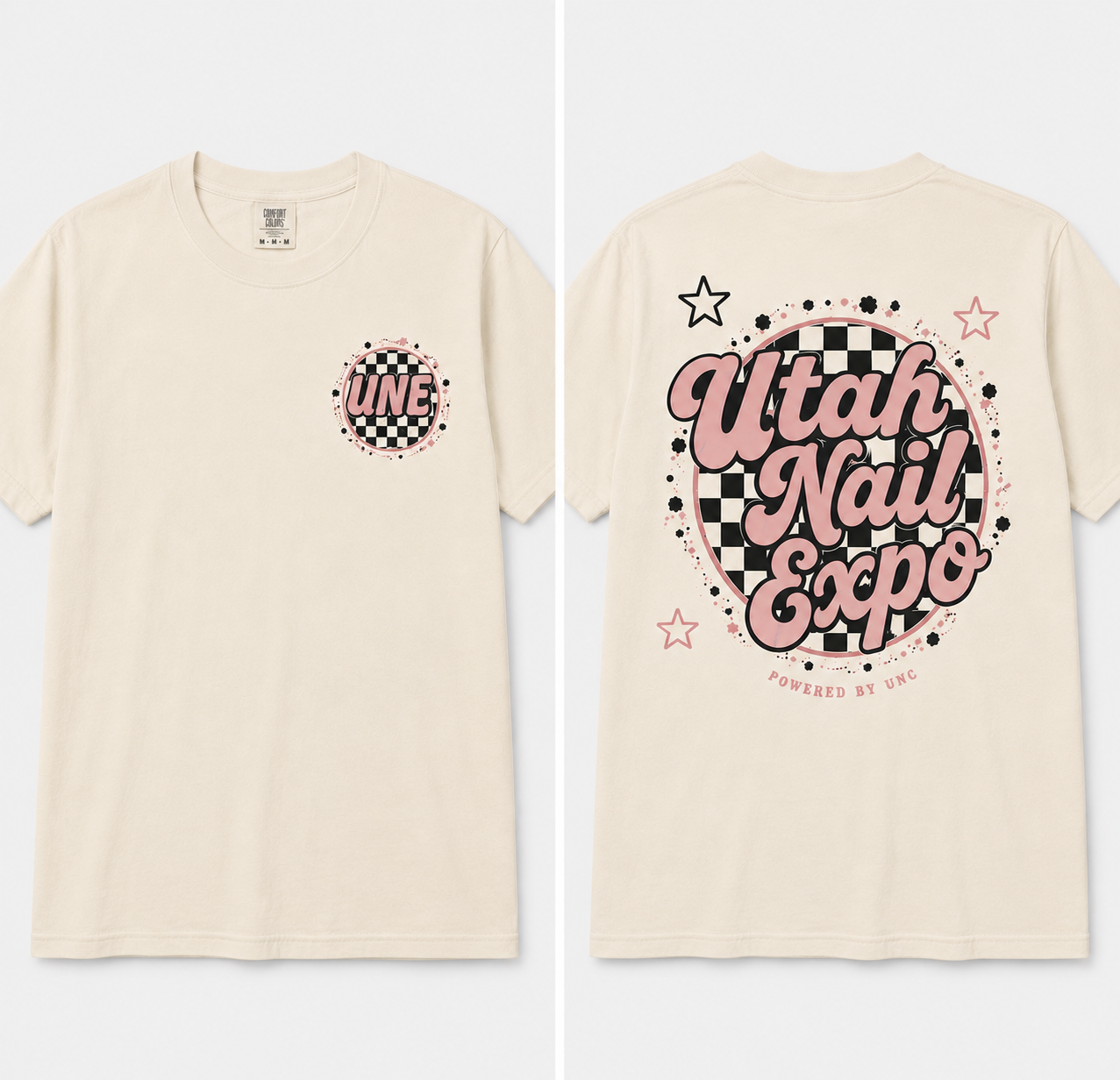 Official Utah Nail Expo 2026 Tee – Checkered