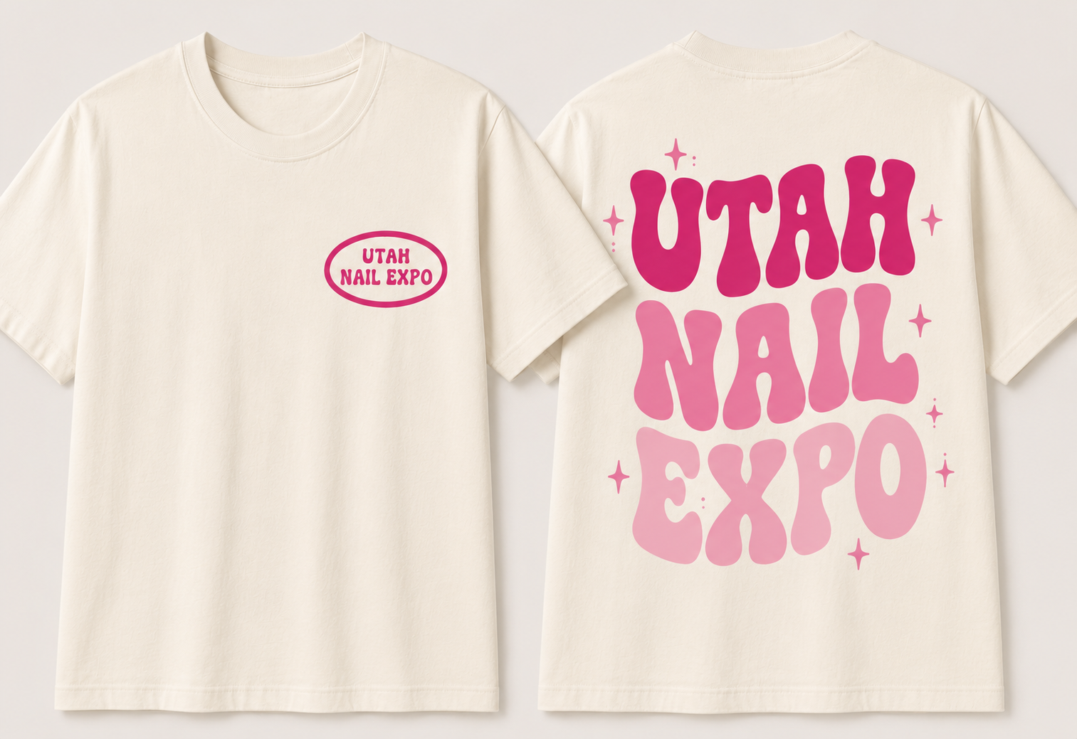 Utah Nail Expo 2026 Tee – Pink Ombré