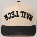 Nail Tech Upside-Down 3D Puff Trucker Hat — Black