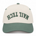 Nail Tech Upside-Down 3D Puff Trucker Hat — Sage Green