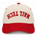 Nail Tech Upside-Down 3D Puff Trucker Hat — Red